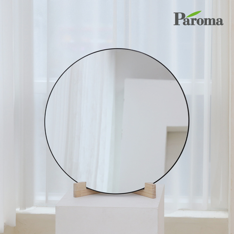 파로마 모네 강화유리 원형 화장대 거울